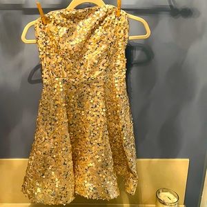 Midnight Doll Juniors dress size 1 in gold.